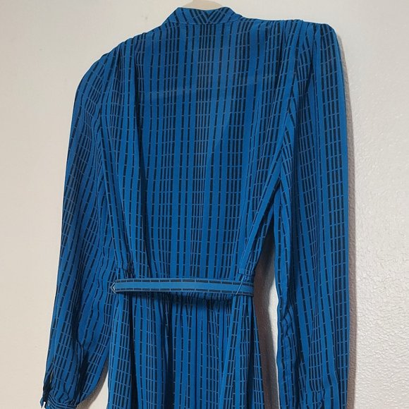 Vintage Petites by PDI International Belted Blouson Dress Size 6 - Picture 4 of 9